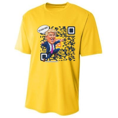 Qr President Trump Dance Code Performance Sprint T-Shirt