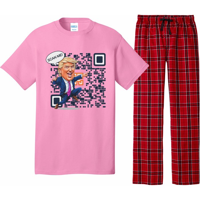 Qr President Trump Dance Code Pajama Set