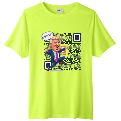 Qr President Trump Dance Code Tall Fusion ChromaSoft Performance T-Shirt