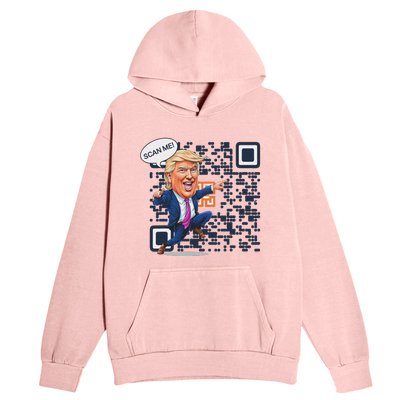 Qr President Trump Dance Code Urban Pullover Hoodie