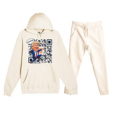 Qr President Trump Dance Code Premium Hooded Sweatsuit Set