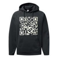 Qr President Trump 4547 Trump Dancing Code Performance Fleece Hoodie