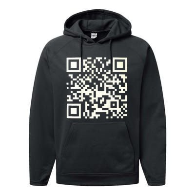 Qr President Trump 4547 Trump Dancing Code Performance Fleece Hoodie