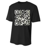 Qr President Trump 4547 Trump Dancing Code Performance Sprint T-Shirt