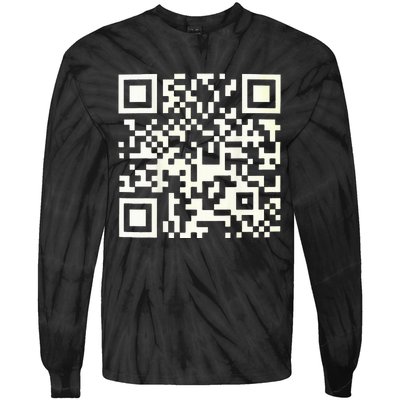 Qr President Trump 4547 Trump Dancing Code Tie-Dye Long Sleeve Shirt