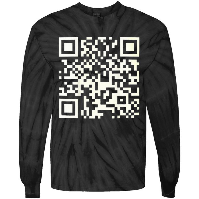 Qr President Trump 4547 Trump Dancing Code Tie-Dye Long Sleeve Shirt