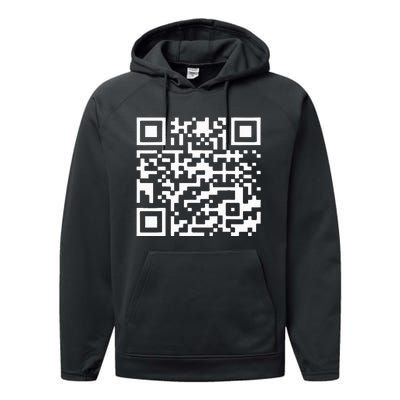 Qr President Trump 4547 Trump Dancing Code Performance Fleece Hoodie