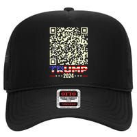 Qr President Trump 4547 Trump Dancing Code High Crown Mesh Back Trucker Hat