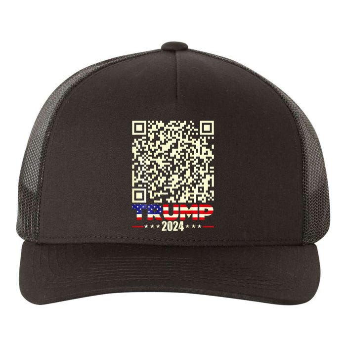 Qr President Trump 4547 Trump Dancing Code Yupoong Adult 5-Panel Trucker Hat