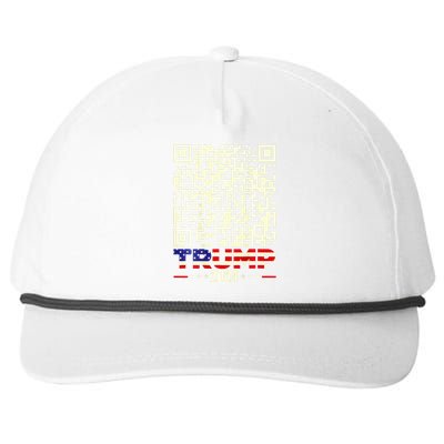 Qr President Trump 4547 Trump Dancing Code Snapback Five-Panel Rope Hat