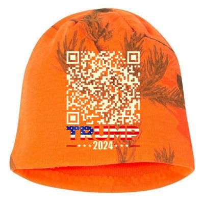 Qr President Trump 4547 Trump Dancing Code Kati - Camo Knit Beanie