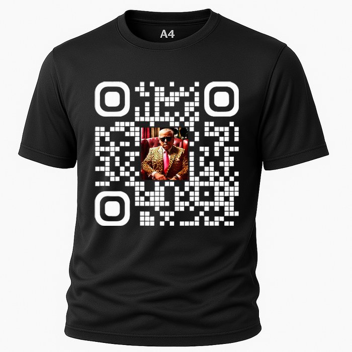 Qr President Trump 4547 Trump Dancing Code Cooling Performance Crew T-Shirt