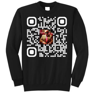 Qr President Trump 4547 Trump Dancing Code Sweatshirt