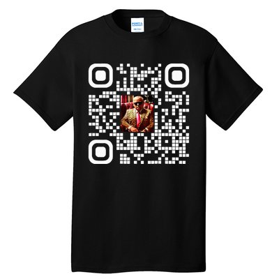 Qr President Trump 4547 Trump Dancing Code Tall T-Shirt