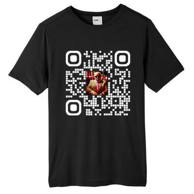 Qr President Trump 4547 Trump Dancing Code Tall Fusion ChromaSoft Performance T-Shirt