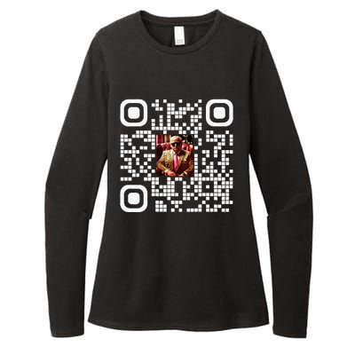 Qr President Trump 4547 Trump Dancing Code Womens CVC Long Sleeve Shirt