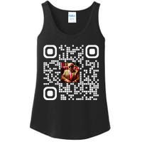 Qr President Trump 4547 Trump Dancing Code Ladies Essential Tank