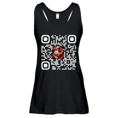 Qr President Trump 4547 Trump Dancing Code Ladies Essential Flowy Tank