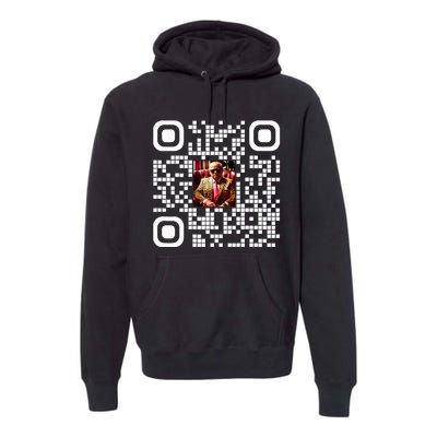 Qr President Trump 4547 Trump Dancing Code Premium Hoodie