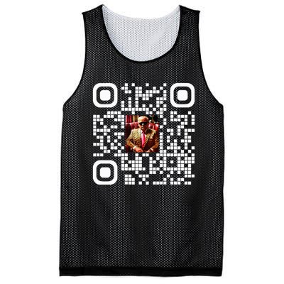 Qr President Trump 4547 Trump Dancing Code Mesh Reversible Basketball Jersey Tank