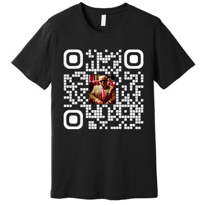 Qr President Trump 4547 Trump Dancing Code Premium T-Shirt