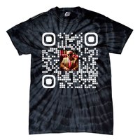 Qr President Trump 4547 Trump Dancing Code Tie-Dye T-Shirt