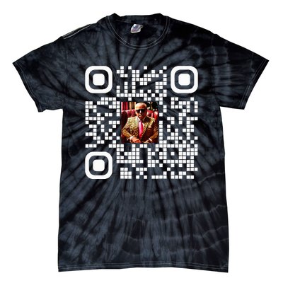 Qr President Trump 4547 Trump Dancing Code Tie-Dye T-Shirt