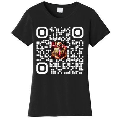 Qr President Trump 4547 Trump Dancing Code Women's T-Shirt