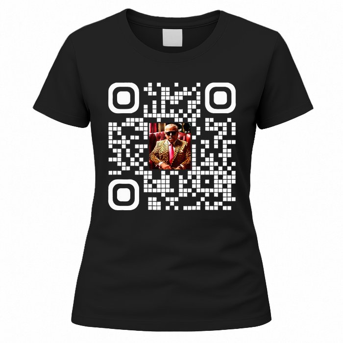 Qr President Trump 4547 Trump Dancing Code Women's T-Shirt