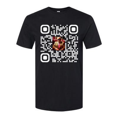 Qr President Trump 4547 Trump Dancing Code Softstyle CVC T-Shirt