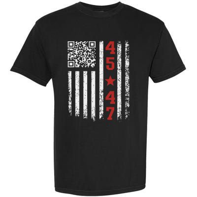 Qr President Trump Dance Code Garment-Dyed Heavyweight T-Shirt