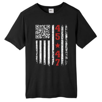 Qr President Trump Dance Code Tall Fusion ChromaSoft Performance T-Shirt