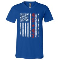 Qr President Trump Dance Code V-Neck T-Shirt