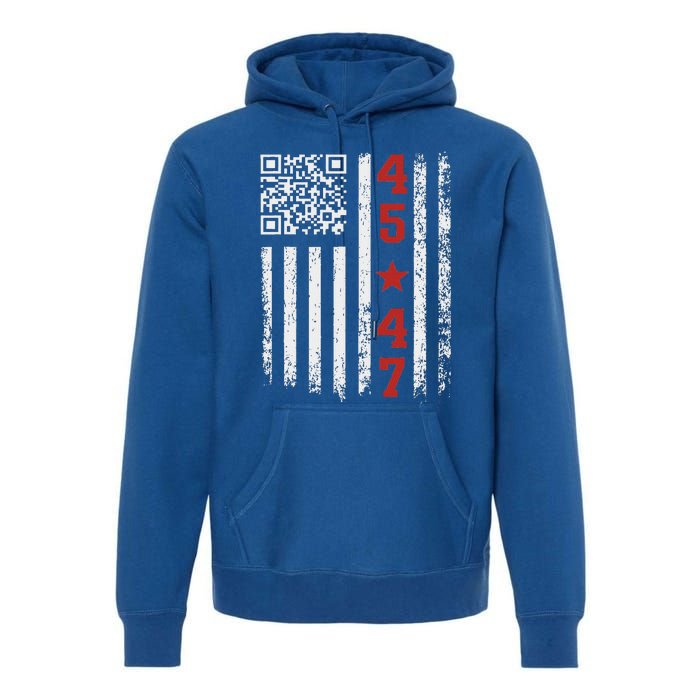 Qr President Trump Dance Code Premium Hoodie