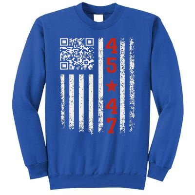 Qr President Trump Dance Code Tall Sweatshirt