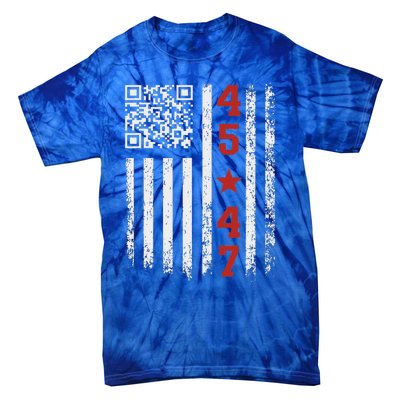 Qr President Trump Dance Code Tie-Dye T-Shirt