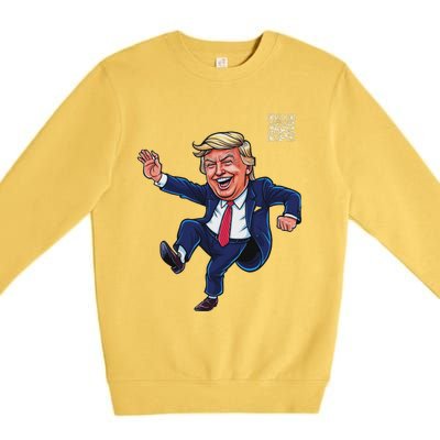 Qr President Trump 4547 Premium Crewneck Sweatshirt