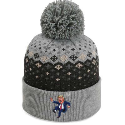 Qr President Trump 4547 The Baniff Cuffed Pom Beanie