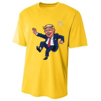 Qr President Trump 4547 Performance Sprint T-Shirt