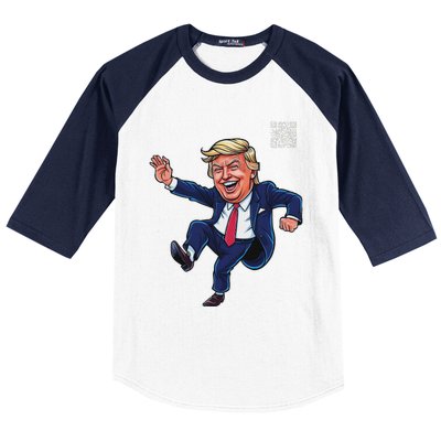 Qr President Trump 4547 Baseball Sleeve Shirt