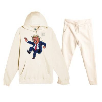 Qr President Trump 4547 Premium Hooded Sweatsuit Set