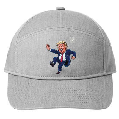 Qr President Trump 4547 7-Panel Snapback Hat