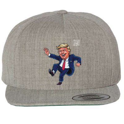 Qr President Trump 4547 Wool Snapback Cap