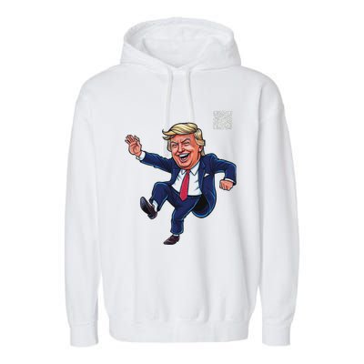 Qr President Trump 4547 Garment-Dyed Fleece Hoodie