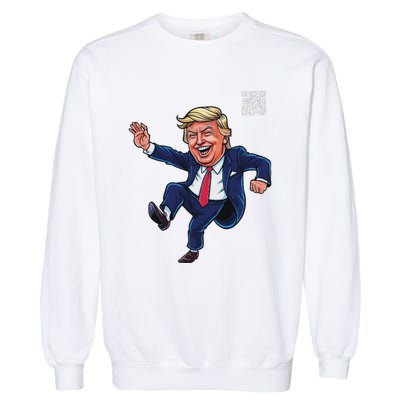 Qr President Trump 4547 Garment-Dyed Sweatshirt