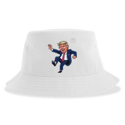 Qr President Trump 4547 Sustainable Bucket Hat