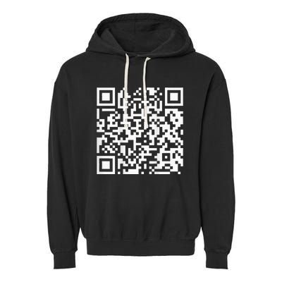 Qr President Trump Dance Code Garment-Dyed Fleece Hoodie