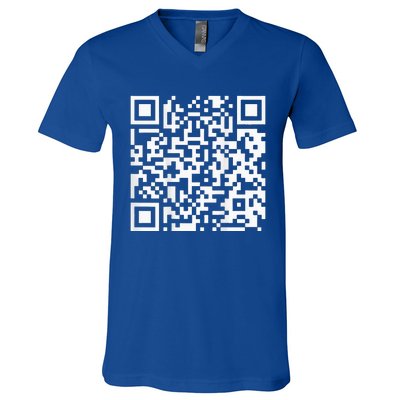 Qr President Trump Dance Code V-Neck T-Shirt