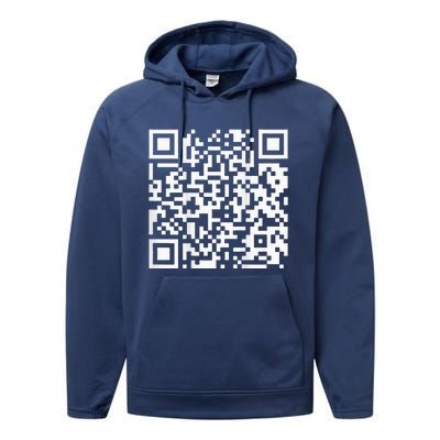 Qr President Trump Dance Code Performance Fleece Hoodie