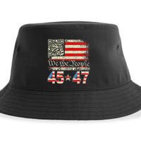 Qr President Trump 4547 Dancing Code Sustainable Bucket Hat